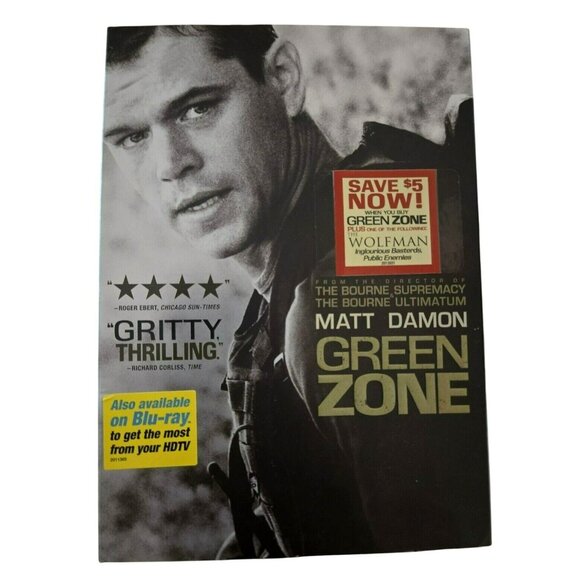 Green Zone DVD Starring Matt Damon Special Features & Commentary Action Thriller - Picture 1 of 2